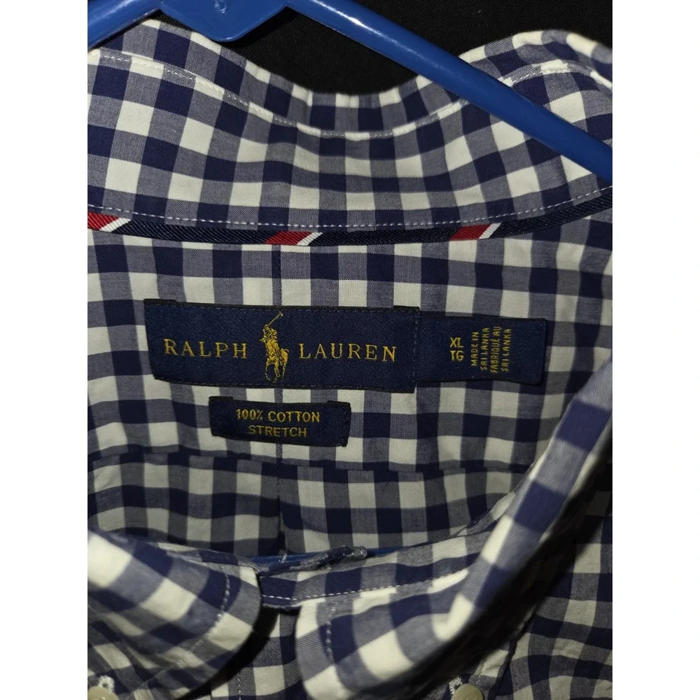 Polo Ralph Lauren Shirt Mens XL Blue Button Up Performance Stretch Casual Preppy